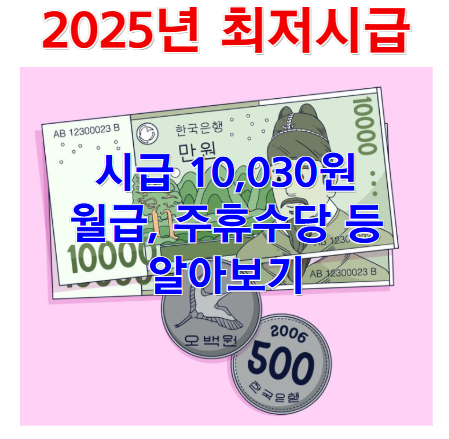 2025 최저시급 10,030원